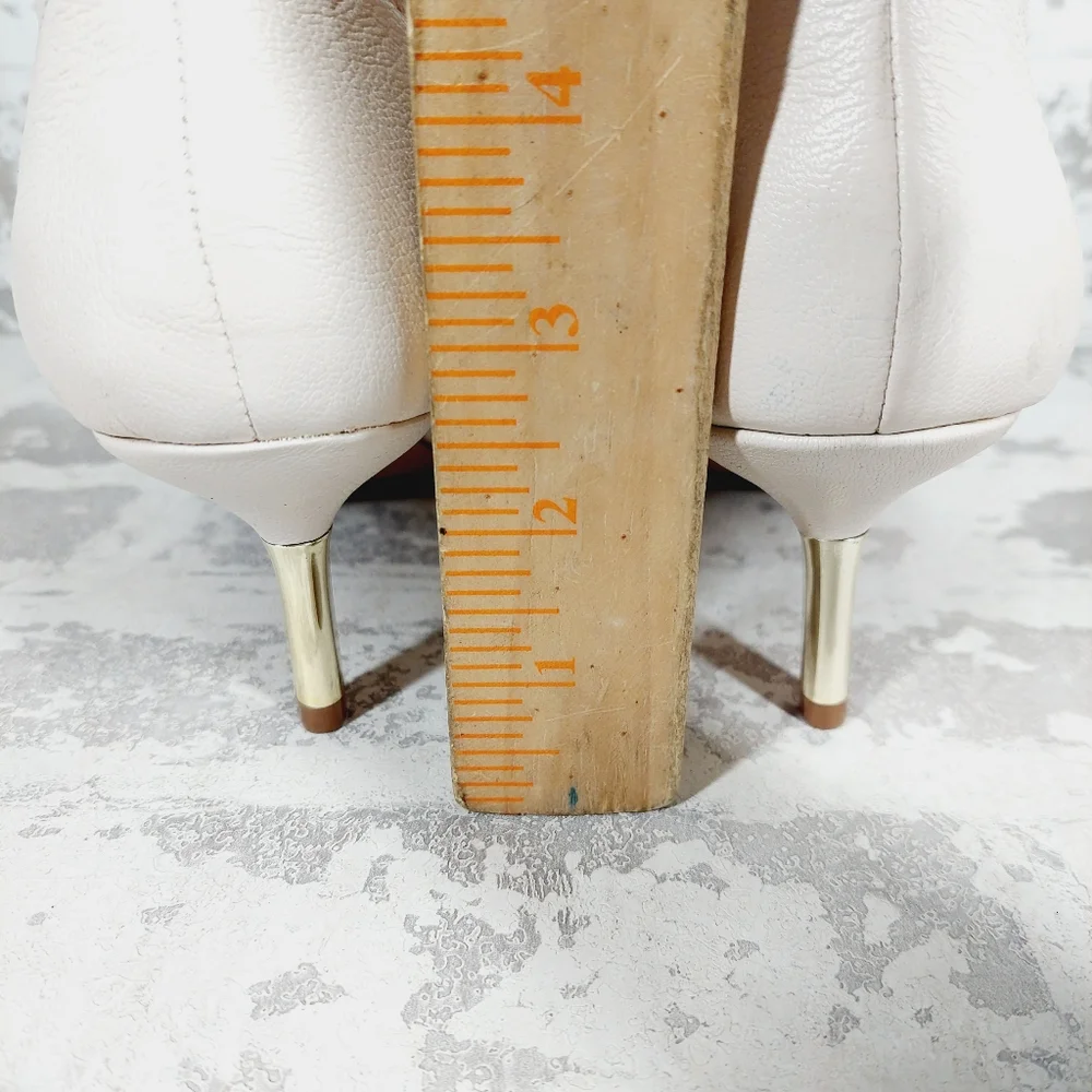 NEW Jessica Simpson Nelda Cream/Off White Faux Leather Western Ankle Boots M1038 - Picture 7 of 12